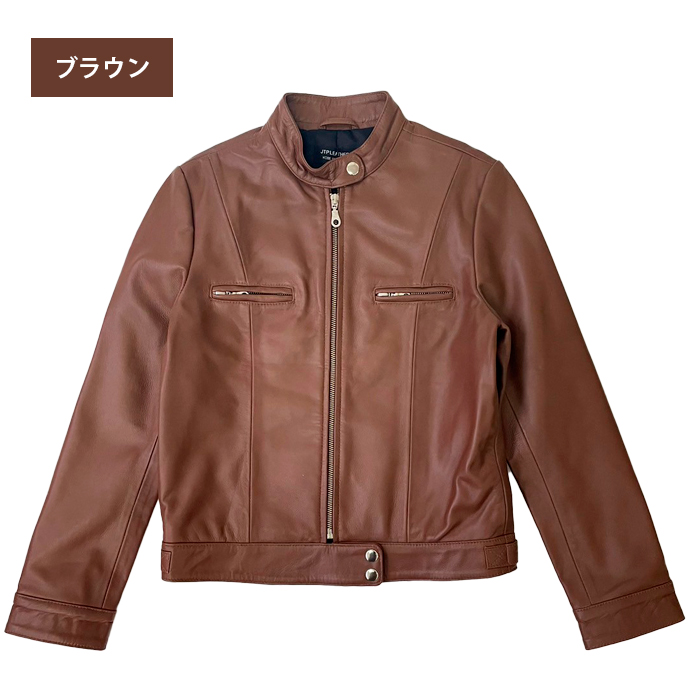 レザージャケット ライダース シングルライダース レディース 革ジャン