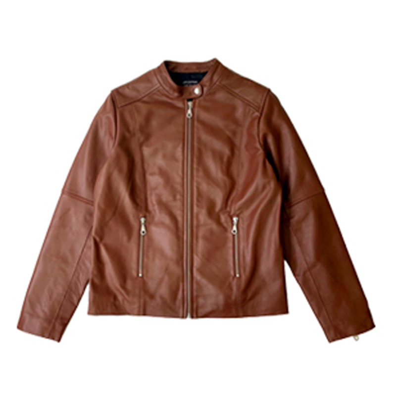 レザージャケット シングル  ライダース レディース 革ジャン 本革 ラムレザー L1067 |  | 03