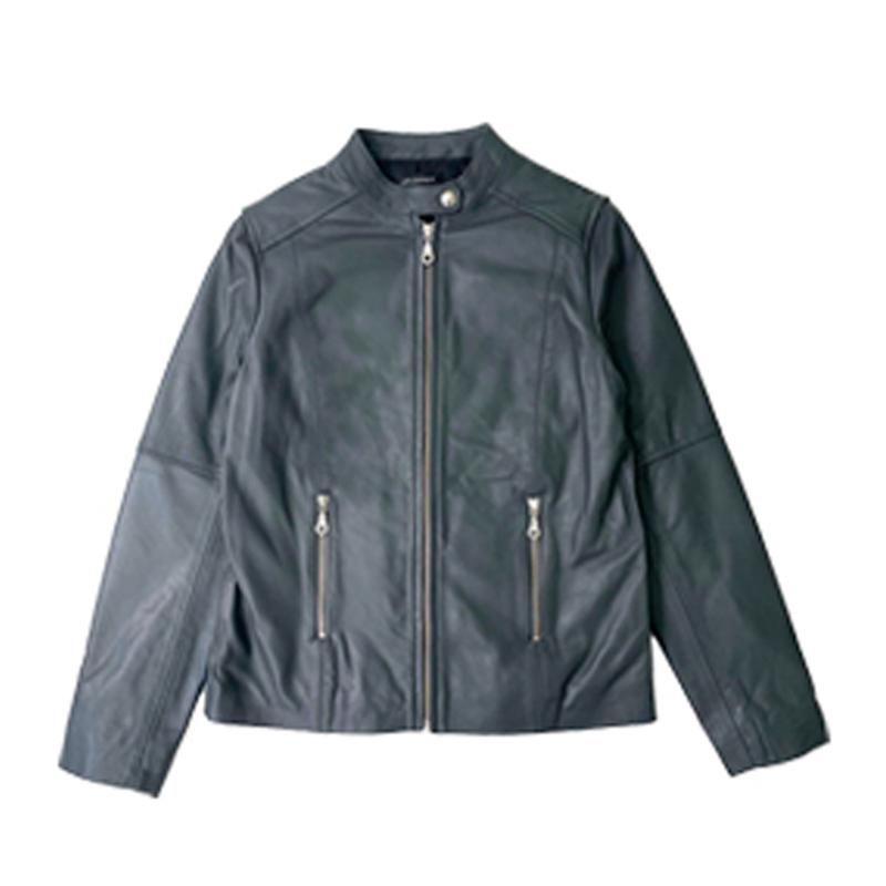 レザージャケット シングル  ライダース レディース 革ジャン 本革 ラムレザー L1067 |  | 04