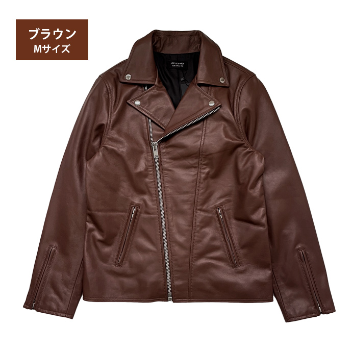 ダブルライダース レザージャケット メンズ ブラック 本革 ラムレザー 革ジャン L1080 |  | 03