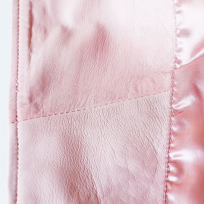 本革 コンパクト ダブルライダース レディース Mサイズ ライトピンク アウトレット 訳あり 返品交換不可 OL21 |  | 05