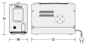 スワロー電機 PAL-500UE / アップトランス 100V ⇒ 220V - 230V
