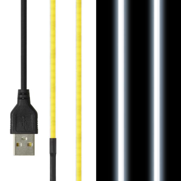 LED テープ ライト (リモコン式 USB 延長ケーブル付)(超極細) 線状の3mm 貼レルヤ USB（昼光色/電球色 50cm）6000K/3000K USB電源 切れる 貼れる 送料無料｜jttonline｜02
