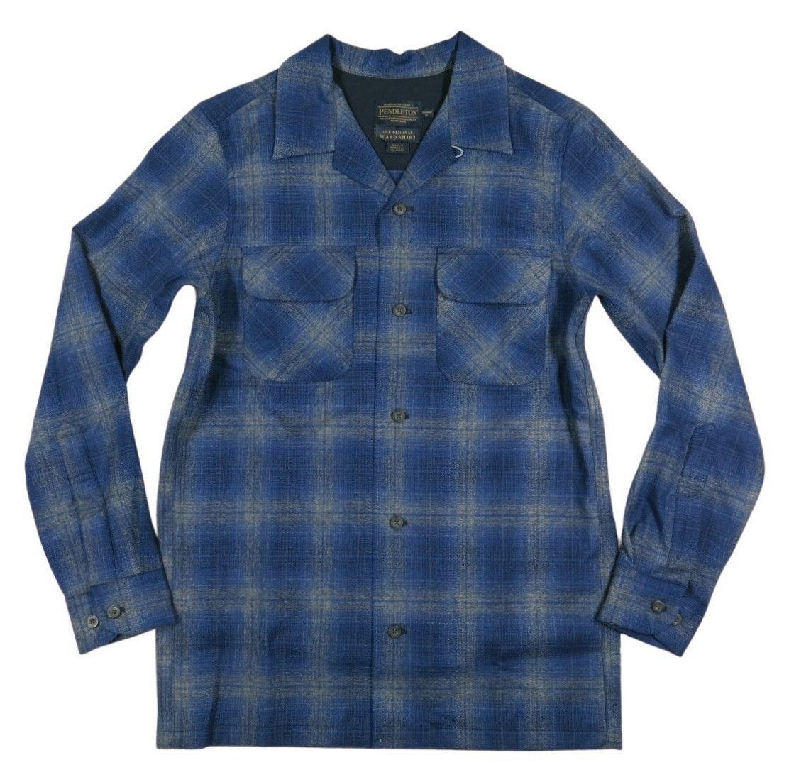 PENDLETON ペンドルトン オンブレチェック 長袖 オープンカラー ウールシャツ RA072-32303