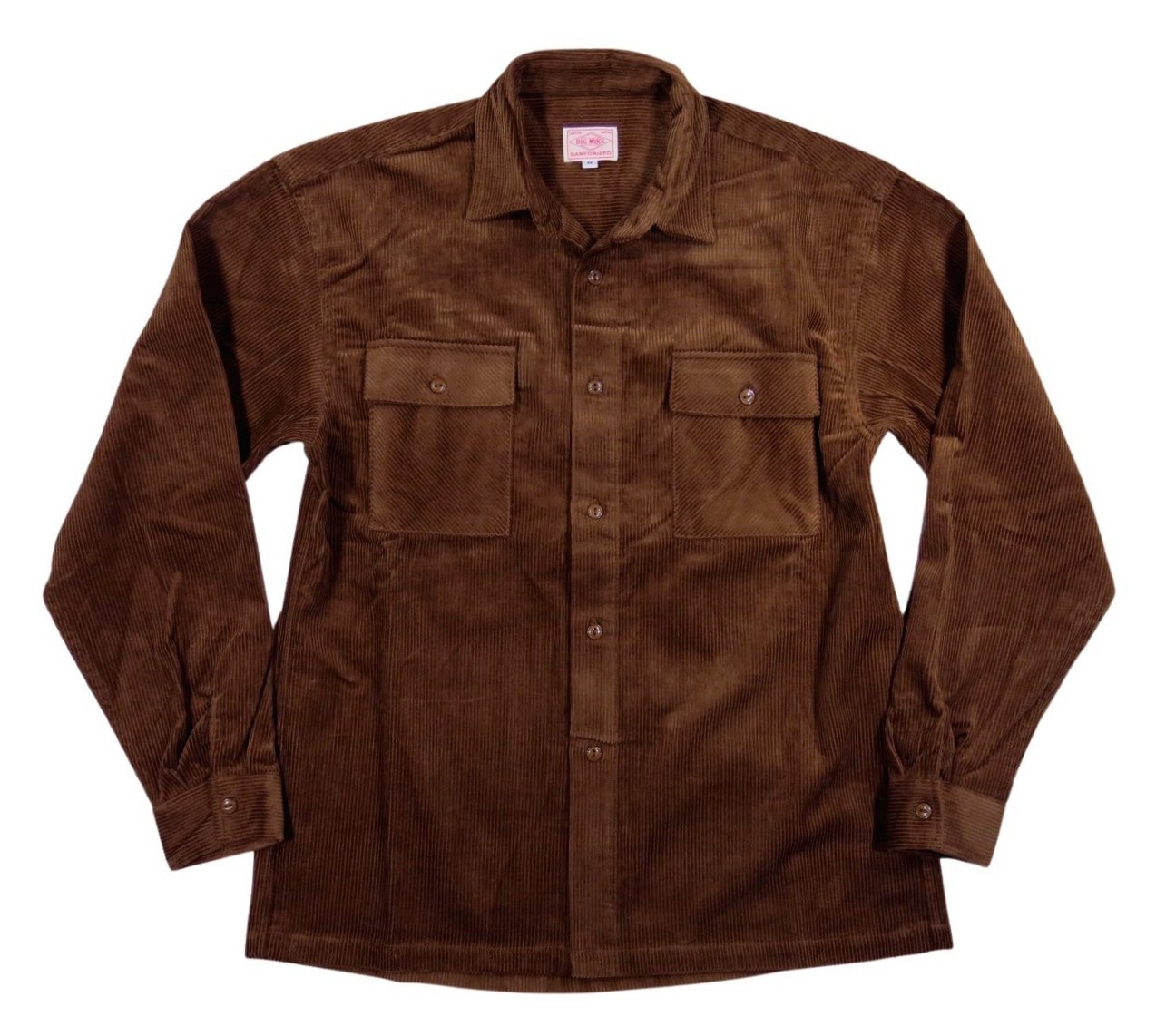 m*e様 オーラリー　ダークブラウン コーデュロイシャツ サイズ4 AURALEE ブラウン コーデュロイ 長袖シャツ