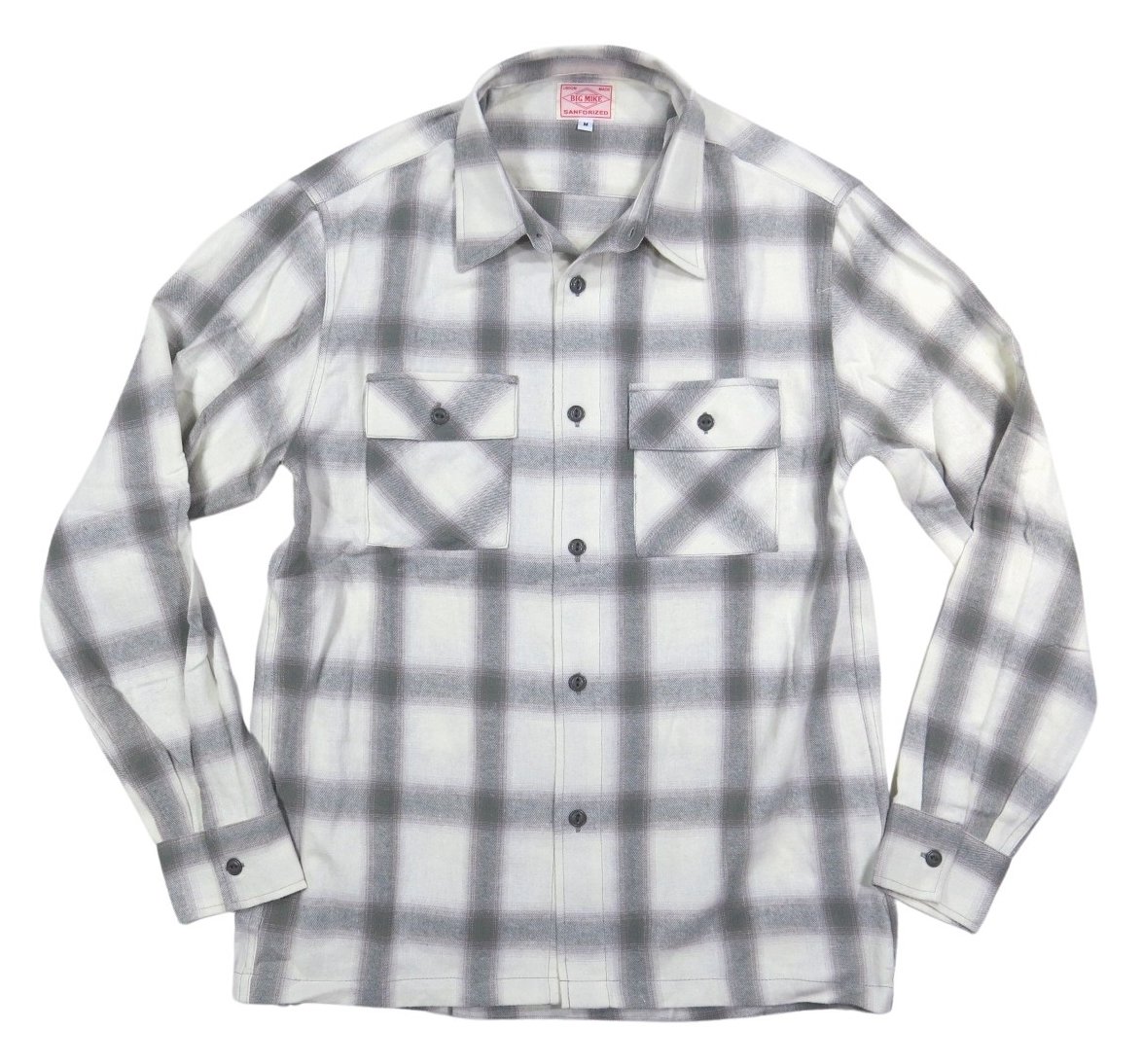 BIG MIKE（ビッグマイク） 復刻 オンブレチェック 長袖 ライト