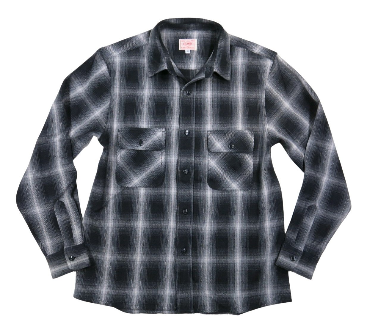 【好配色】希少60’s USA製オンブレネルシャツ レーヨンM Boxシルエット 好配色】希少60's USA製オンブレネルシャツ レーヨンM Boxシルエット