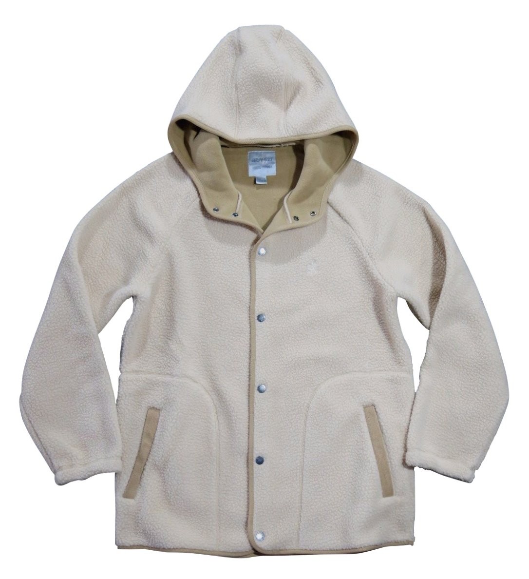 GRAMICCI グラミチ BOA FLEECE HOODED COACHES JACKET パイルボア