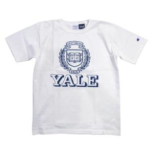 Champion × YALE コラボ USA製 カレッジプリント 半袖 Tシャツ C5-T303 ...