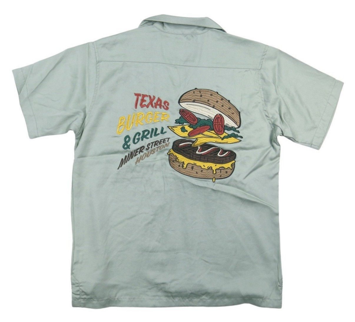 HOUSTON（ヒューストン） 刺繍 半袖 ボーリングシャツ 40897 : JTWO