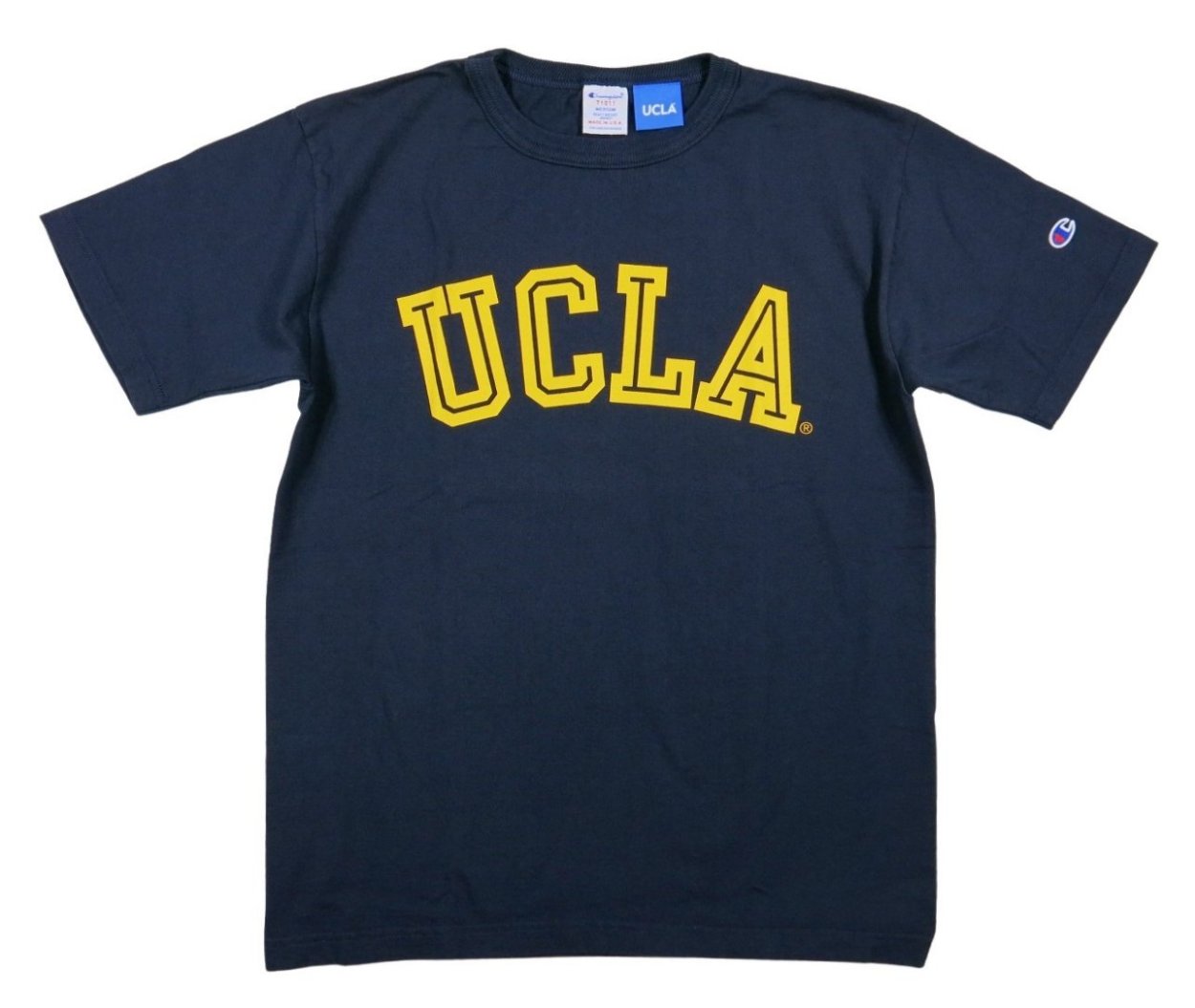 Champion チャンピオン × UCLA コラボ USA製 カレッジプリント 半袖 Tシャツ C...