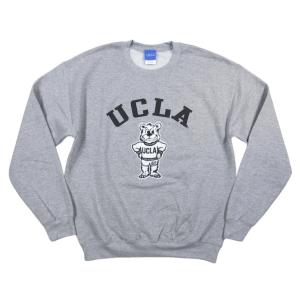 UCLA ユーシーエルエー カレッジプリント さがら刺繍 裏起毛 スウェットシャツ UCLA-051...