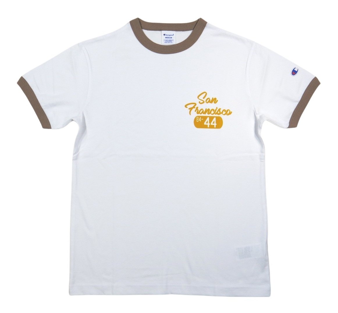 Champion（チャンピオン） トリコロールタグ フロッキープリント 半袖
