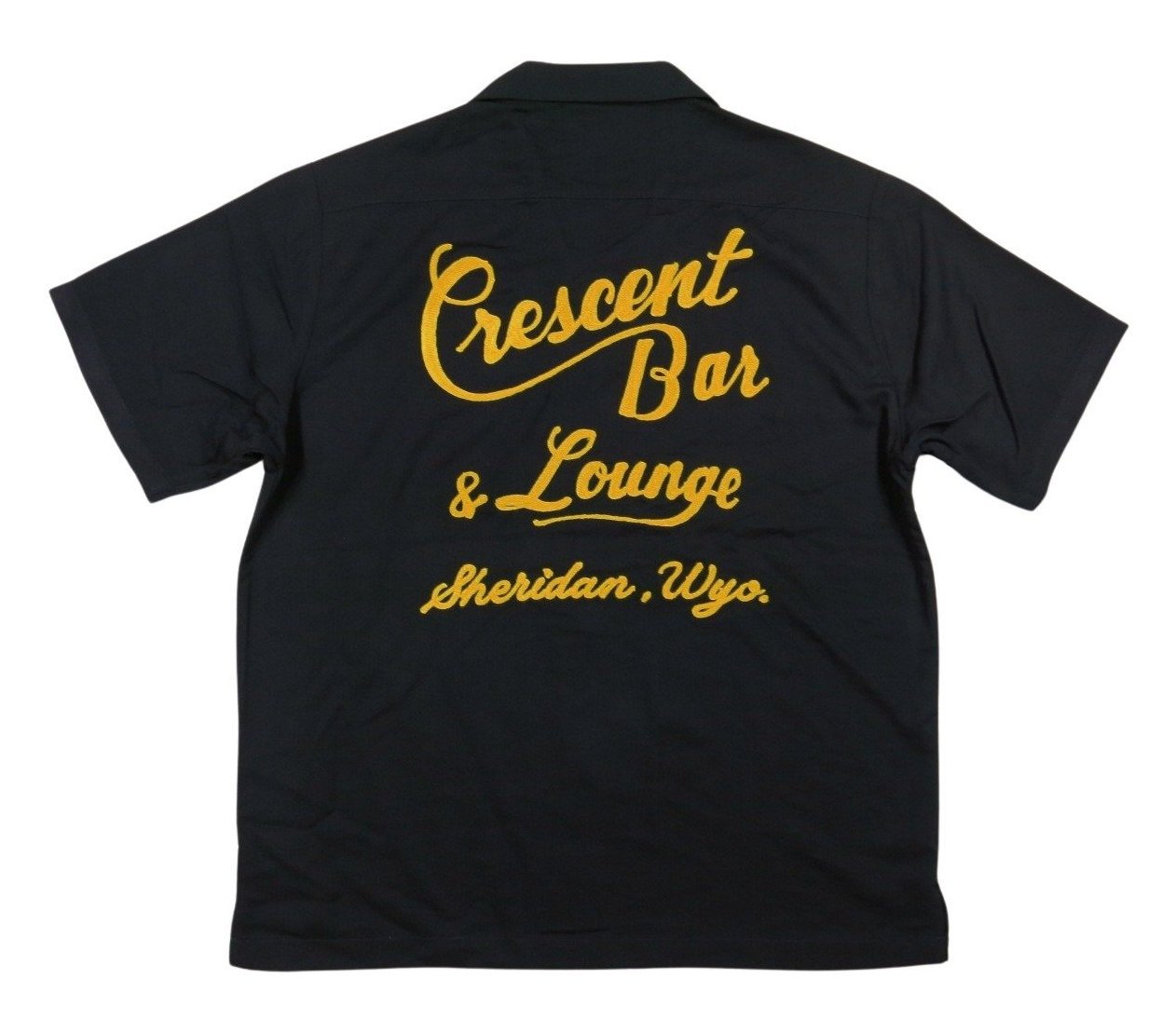 HOUSTON（ヒューストン） BAR チェーン刺繍 レーヨン 半袖 ボーリング