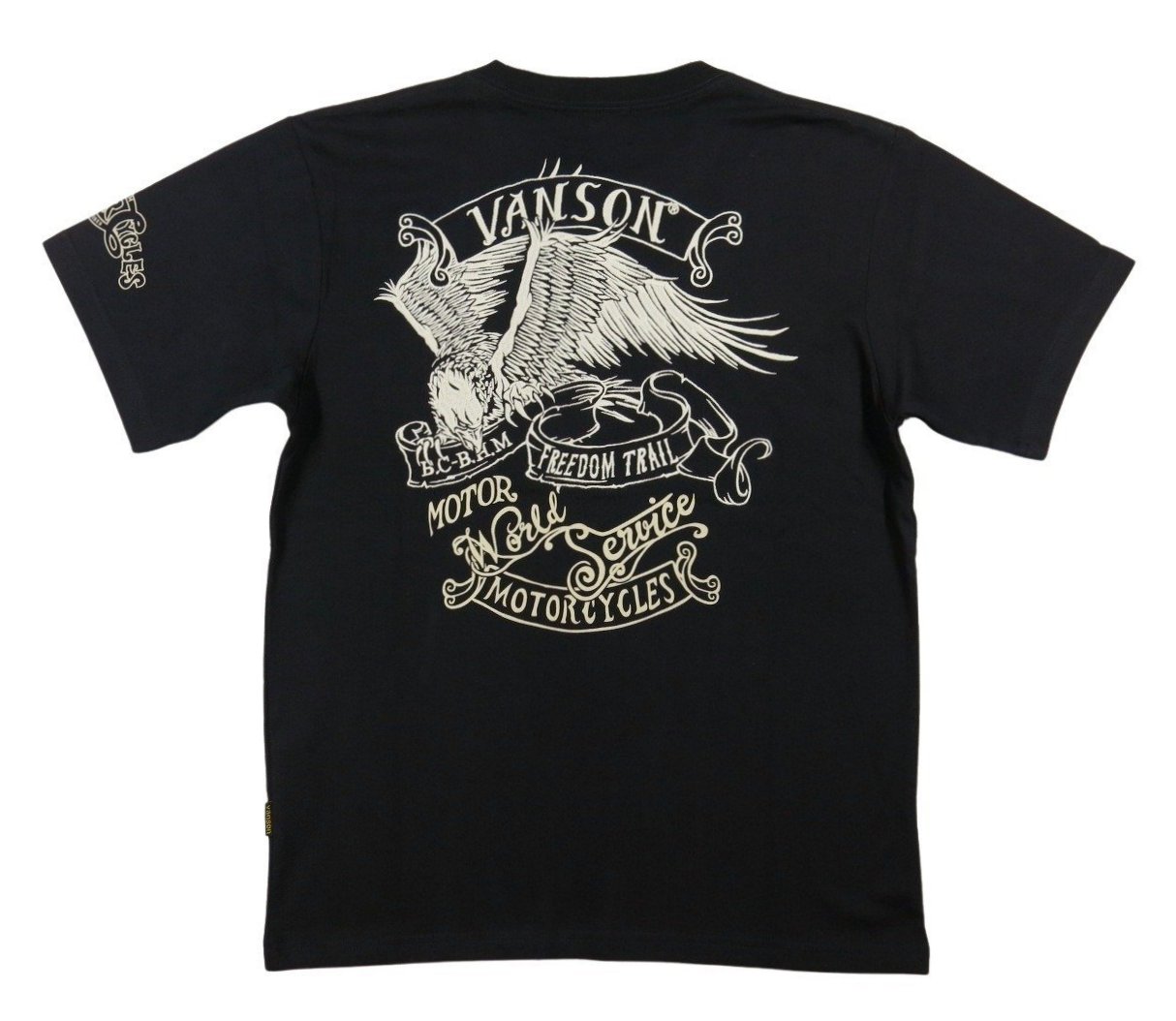 VANSON バンソン アメリカンイーグル刺繍 半袖 Tシャツ NVST-2301