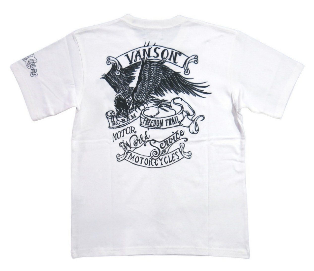 VANSON バンソン アメリカンイーグル刺繍 半袖 Tシャツ NVST-2301