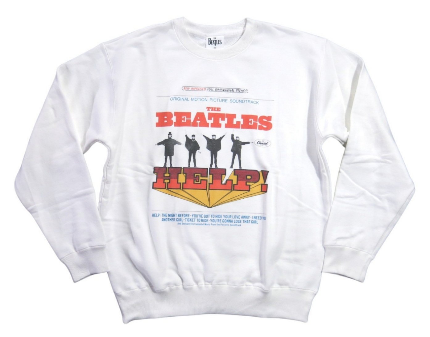 THE BEATLES ザ ビートルズ ヘルプ プリント 長袖 スウェットシャツ BE