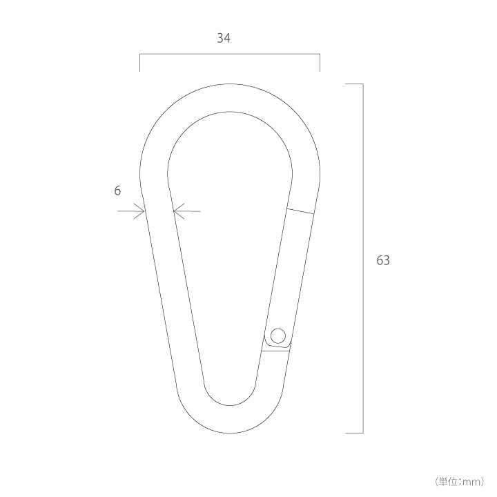 カラビナ サンシェード取付金具 オプション「テンデ（tende） ナス型カラビナ（環なし）」 : f0unex-002194 :  郵便ポスト・表札のJUICYGARDEN - 通販 - Yahoo!ショッピング