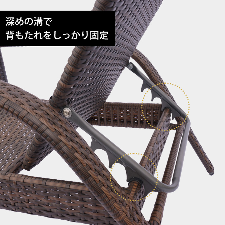 ガーデンチェア 人工ラタン ラウンジャー ローチェア ロースタイル
