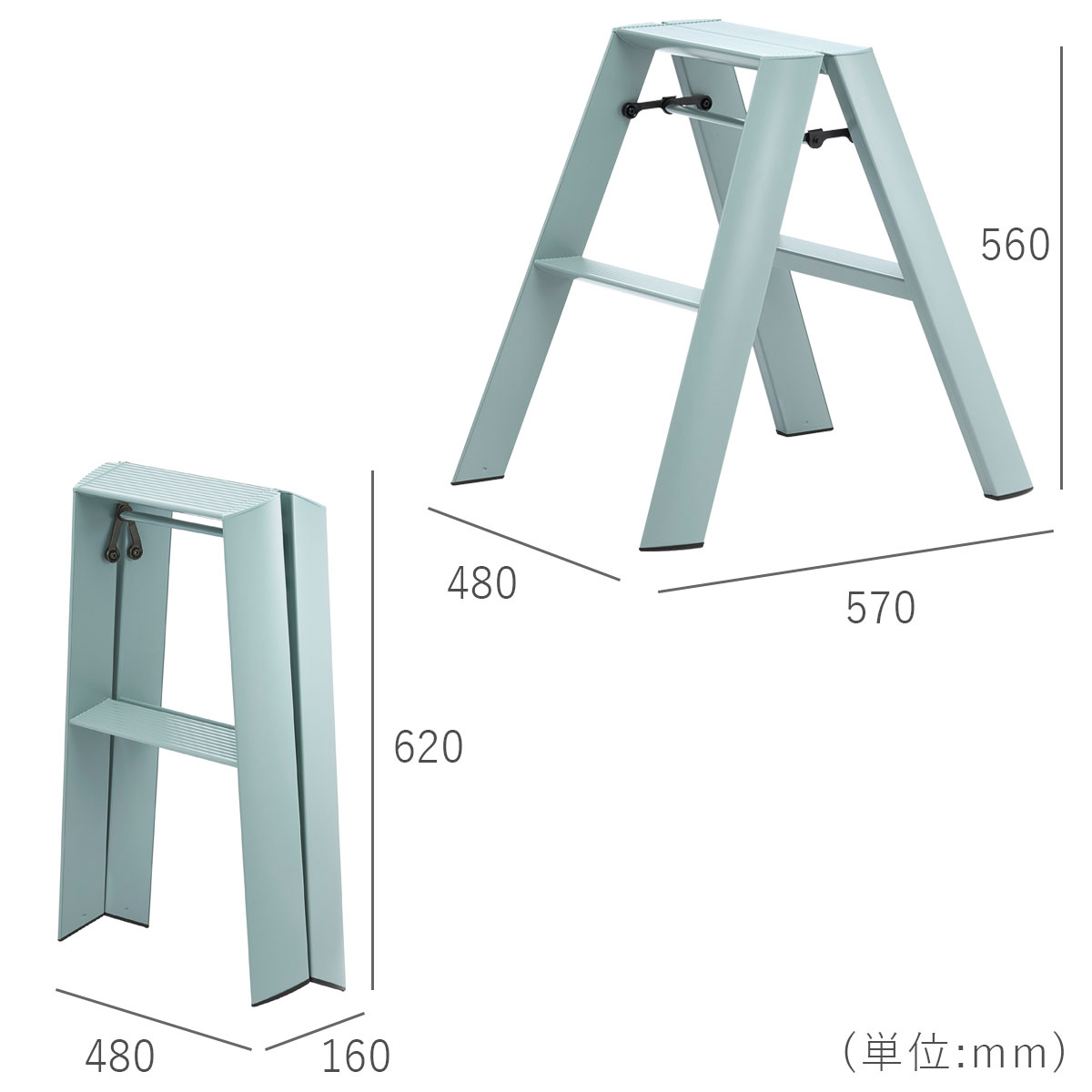 METAPHYSデザインのオシャレな踏み台 「lucano 2step ルカーノ ツー