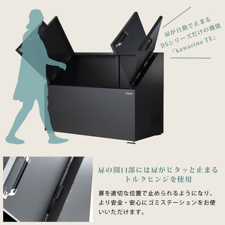 中型 ゴミ集積庫 「ゴミステーション DS02 1000L ステンレス