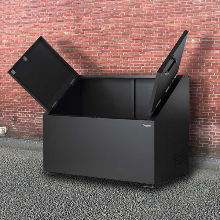 中型][ゴミ集積庫]「ゴミステーション DS03 1250L 黒ZAM W1500×900