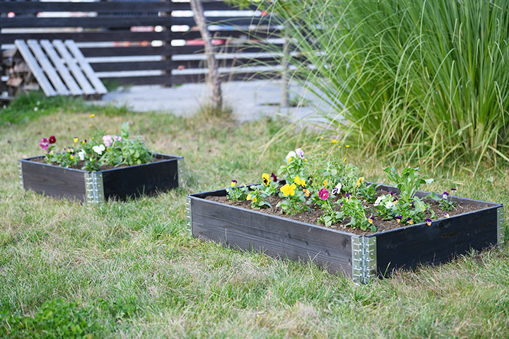 木製プランター 砂場 花壇 「a+ design ガーデンボックス1200×800
