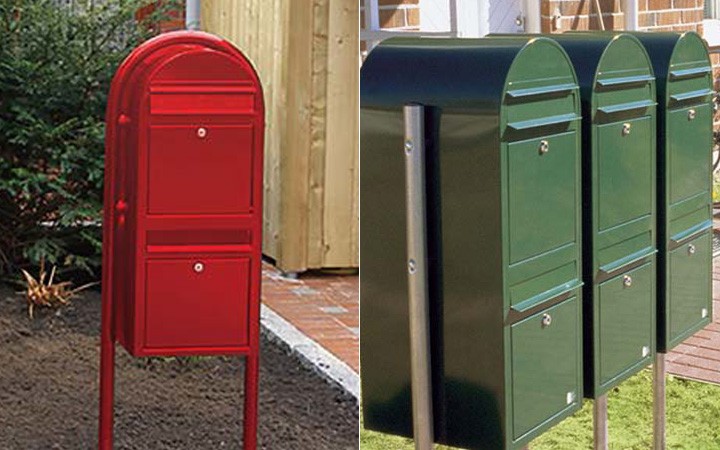 郵便受け おしゃれ 北欧 二世帯 壁掛け「Bobi ボビ社製 郵便ポスト