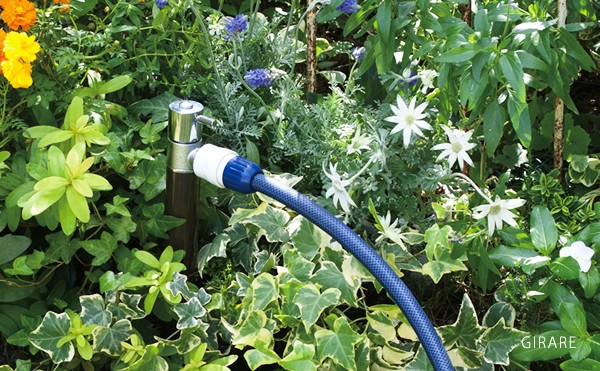 立水栓 水栓柱 ガーデニング ホース接続専用の立水栓　ジラーレS　散水用水栓柱