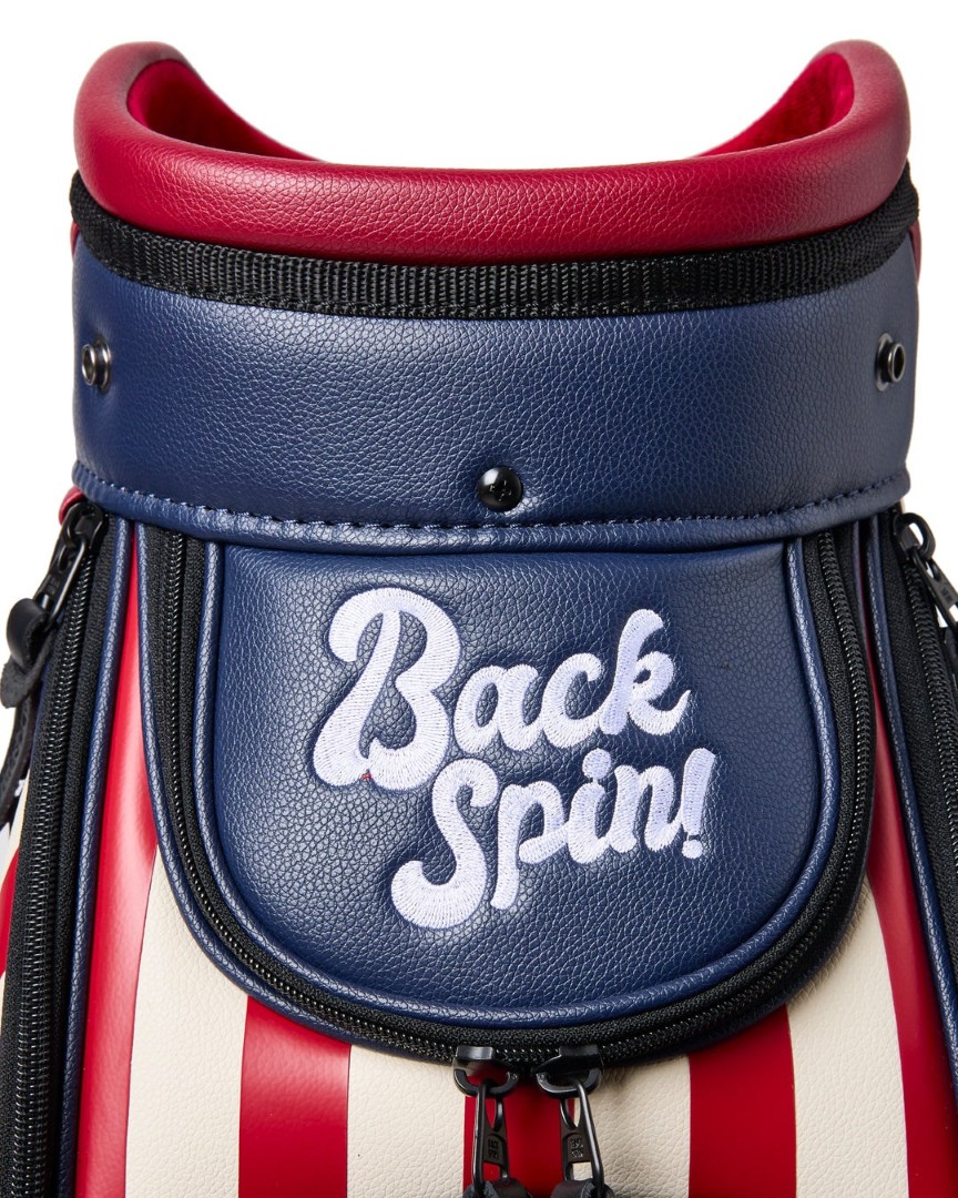 バックスピンゴルフ キャディバッグ ストライプ BACK SPIN! GOLF