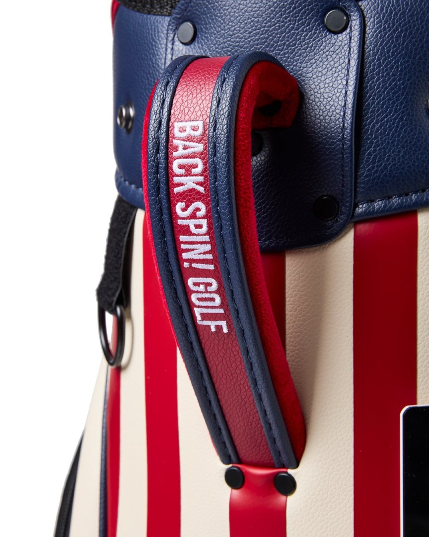 バックスピンゴルフ キャディバッグ ストライプ BACK SPIN! GOLF