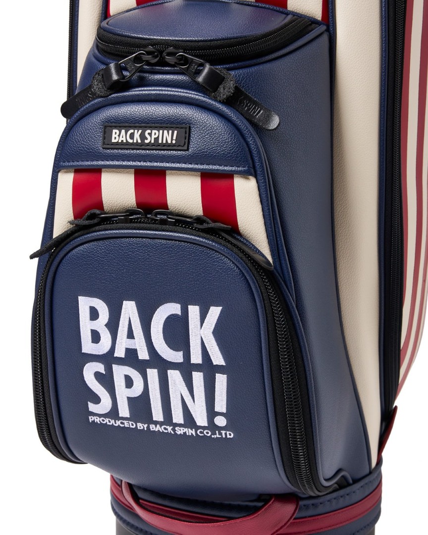 バックスピンゴルフ キャディバッグ ストライプ BACK SPIN! GOLF
