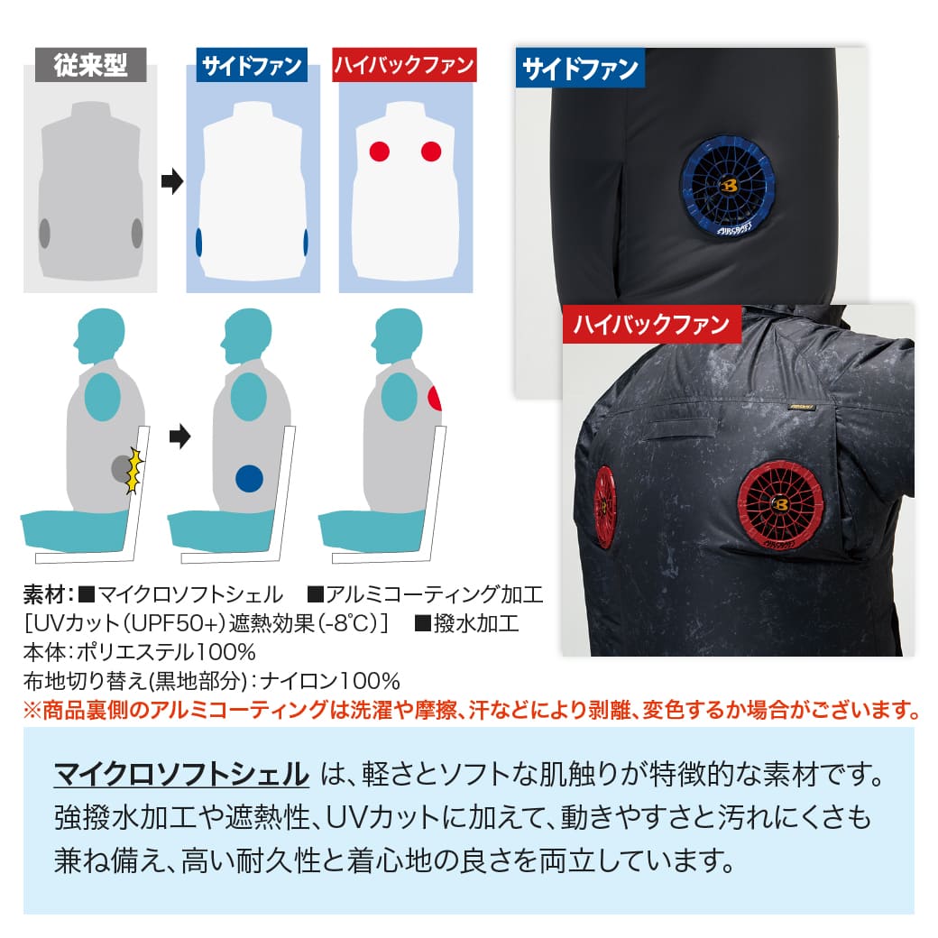BURTLE（バートル） 【在庫有】BURTLE メタリックシルバー AC2094
