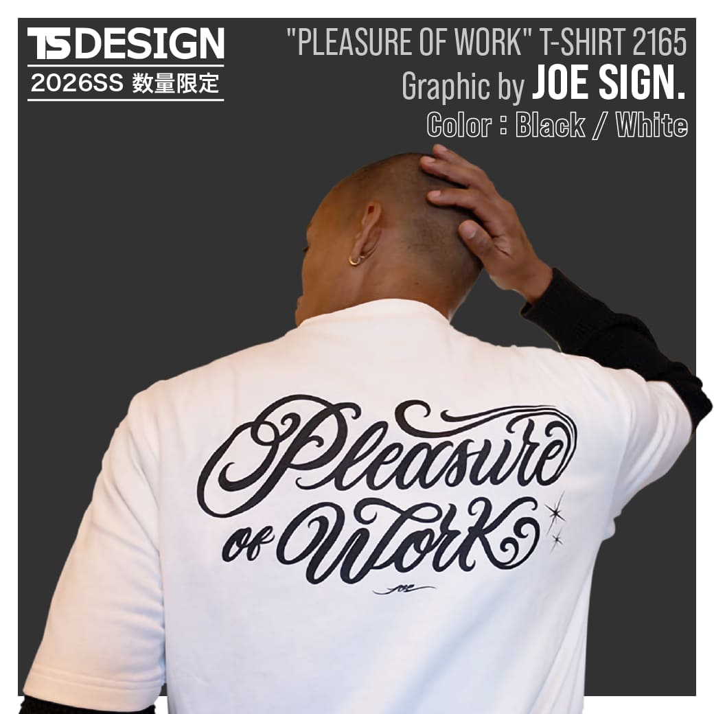 �y�݌ɗL ���o�ׁzTS DESIGN 2165 JOE SIGN. �R���{ PLEASURE OF WORK �V���[�g�X���[�u�V���c ����f�U�C�� �e�B�[�G�X�f�U�C��