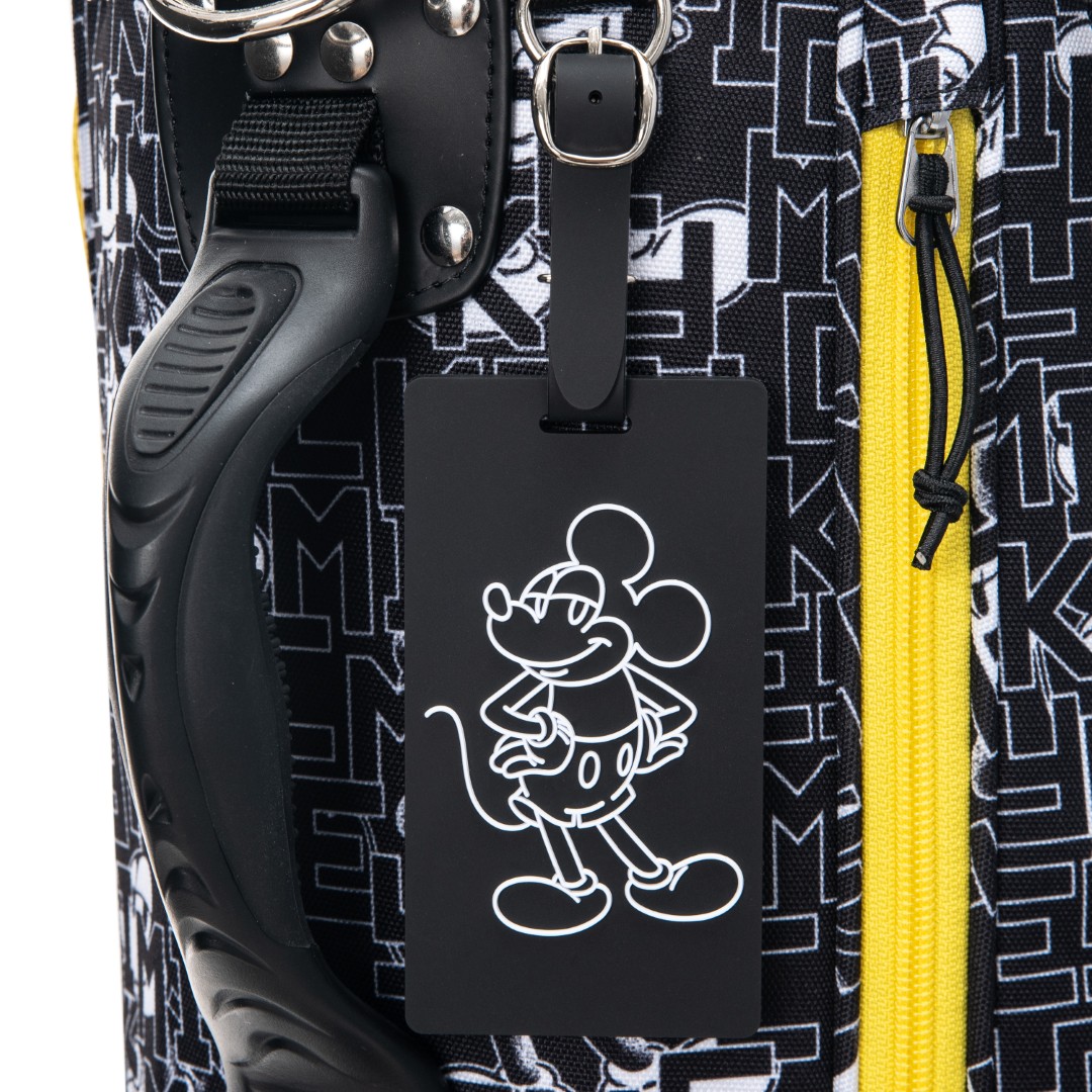 ディズニー Disney モノトーン ミッキーゴルフ スタンドキャディバッグ