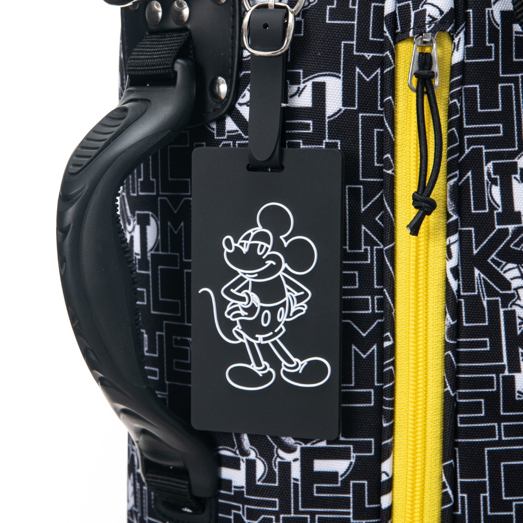 ディズニー Disney モノトーン ミッキーゴルフ スタンドキャディバッグ