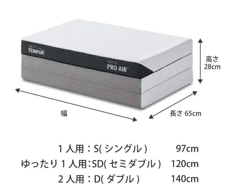 テンピュール プロ エア フトン 折りたたみマットレス ダブル　厚み9cm テンピュール プロ フトン ダブル（厚み9cm） |TEMPUR | 家具