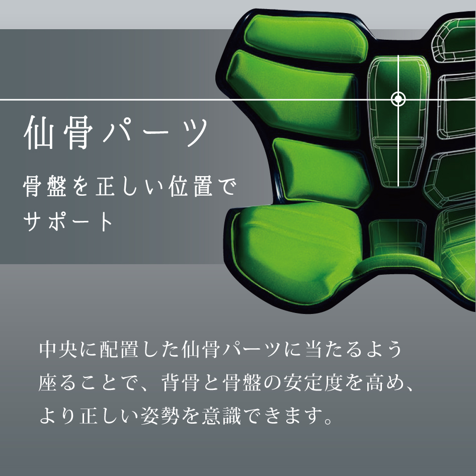 姿勢ケアシート Style Athlete2 スタイル MTG アスリートツー 骨盤矯正 腰痛 オフィス 姿勢改善 ボディメイク 関連画像2