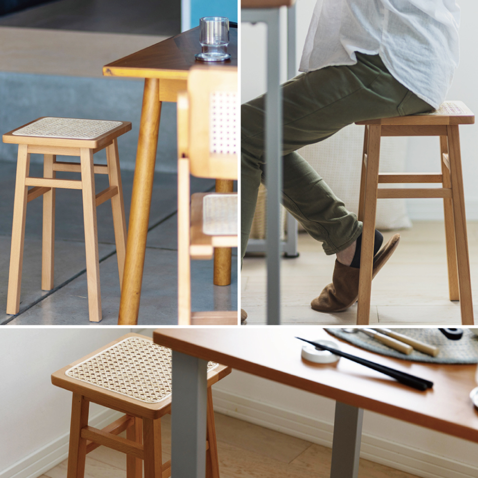 マッシュ ラタン スツール AMU STOOL アムスツール AMU-S02 インテリア