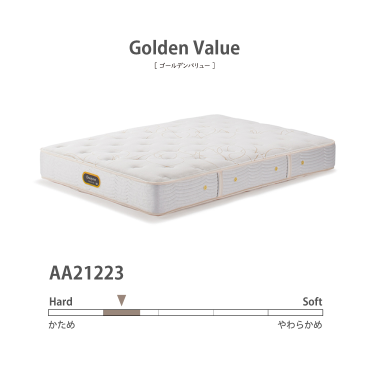 受注生産】シモンズ SIMMONS 6.5インチコイル ゴールデンバリューマットレス AA21223 SDL セミダブルロングサイズ 代引不可  :243-11690:熟睡工房 通販 