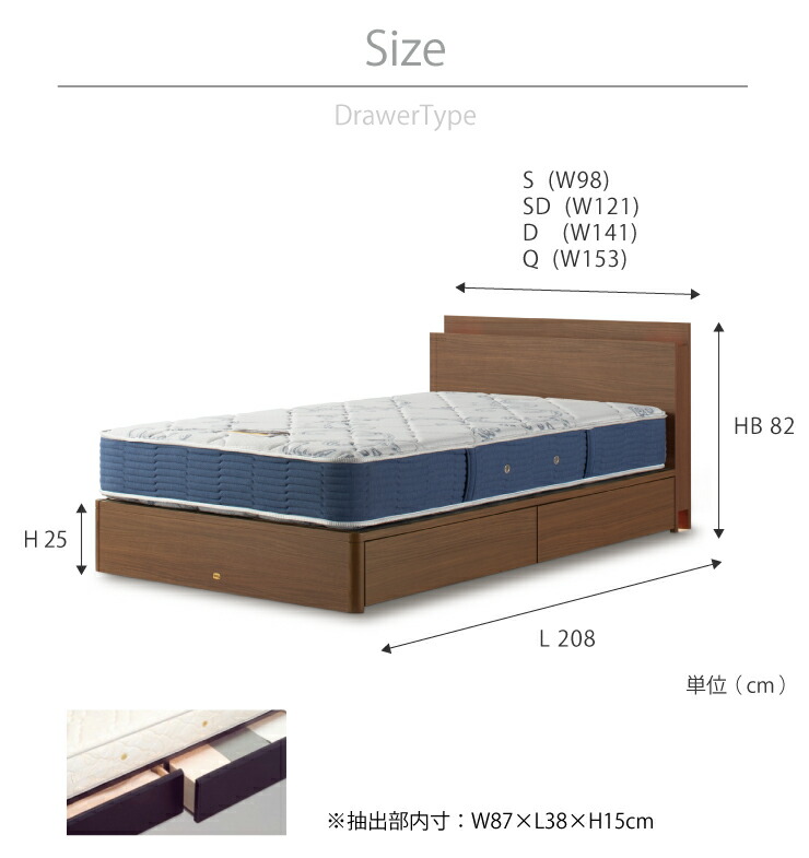 SIMMONS（シモンズ） ベッドフレーム Shelf Light シェルフライト S