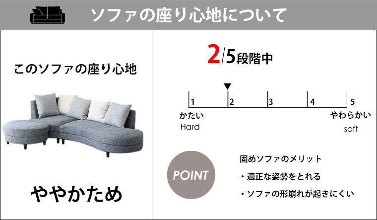 カウチソファ ファブリック 布 青 ブルー グレー カウチソファー