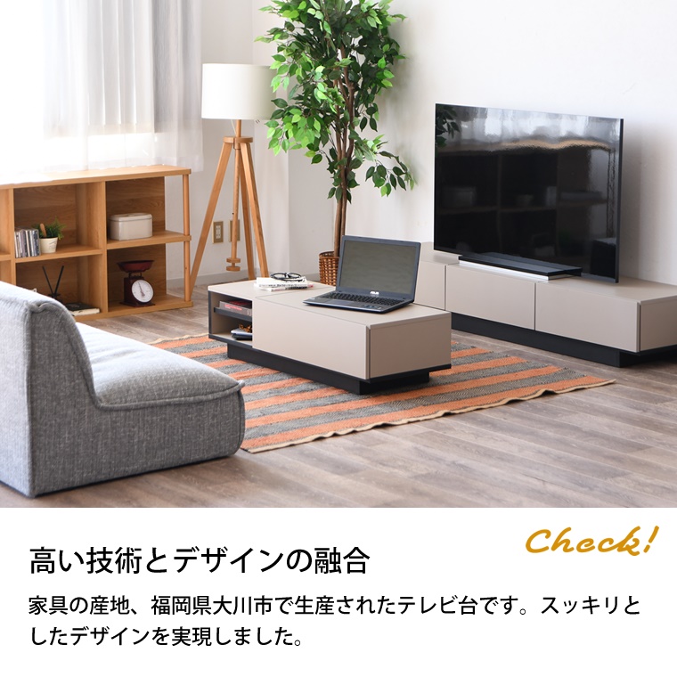 センターテーブル 収納 白 幅110 奥行44 高30cm おしゃれ