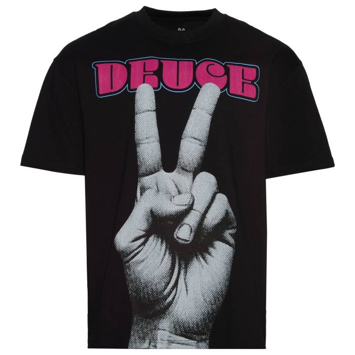 deuce ロゴTシャツ　Mサイズ　新品 deuce ストリートTシャツ【I'M HIM】ブラック│バスケ用品専門店
