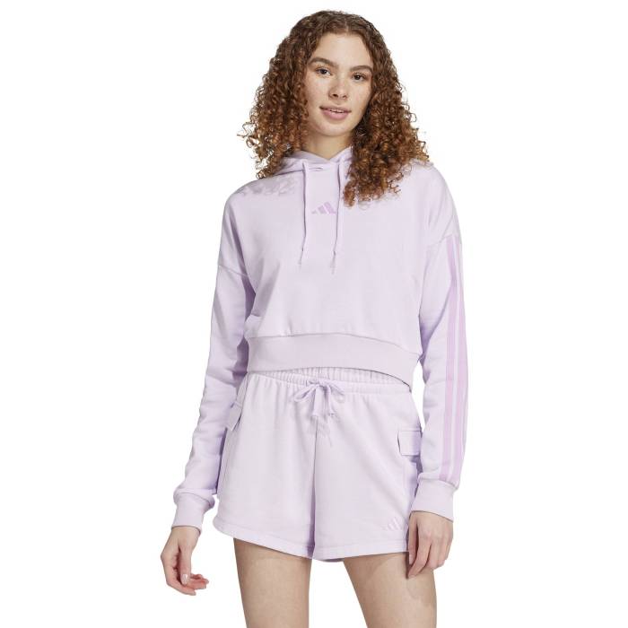 アディダス Adidas 【 Essentials 3-Stripes French Terry Hoodie Women's 】 レディース