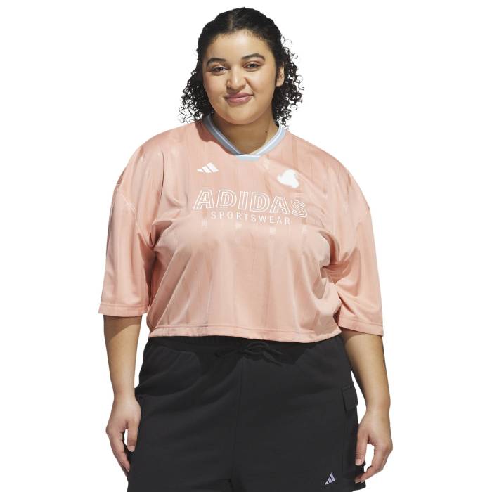 アディダス Adidas 【 Tiro 3-Stripes Oversized Jersey Women's 】 レディース