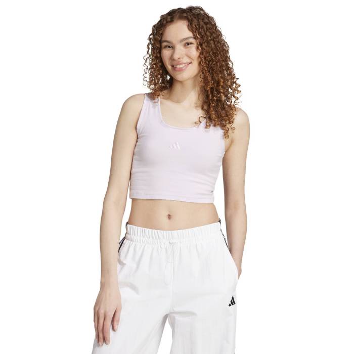 アディダス Adidas 【 Essentials Small Logo Cotton Tank Top Women's 】 レディース