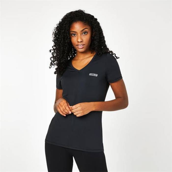 Everlast 【 V Neck Mesh T-Shirt Womens Women 】 ファッション レディースファッション トップス Tシャツ カットソー レデ