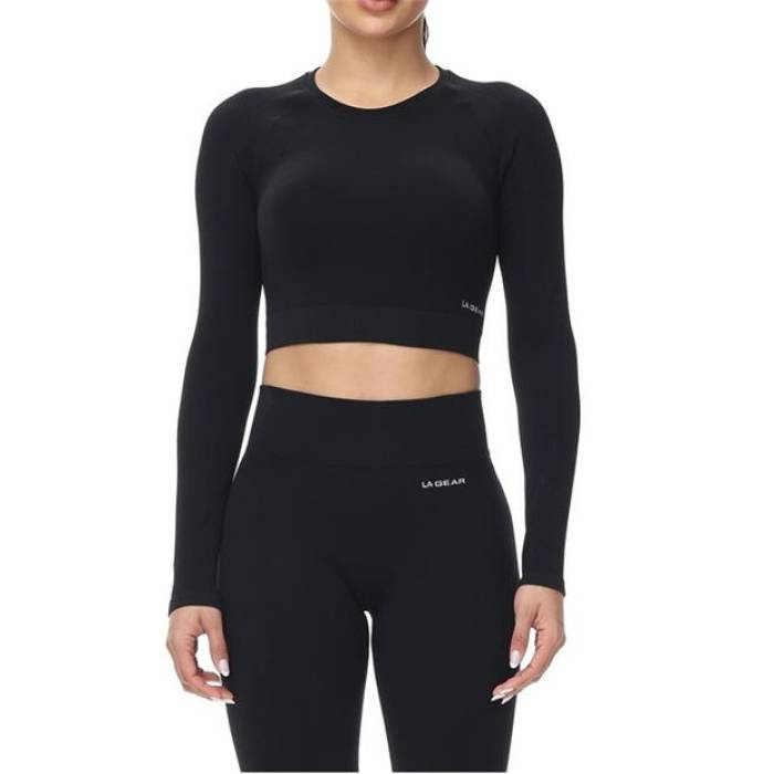 La Gear 【 L/S Sl Crop 2 Pack Women 】 ファッション レディースファッション トップス Tシャツ カットソー レディース