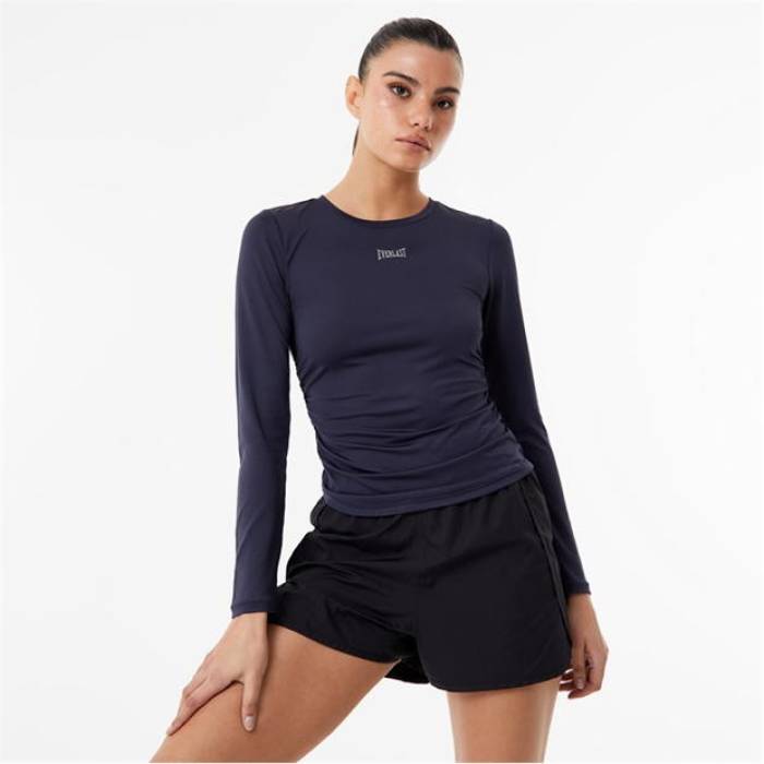 Everlast 【 Ruched Performance Long Sleeve T-Shirt Womens Women 】 レディース